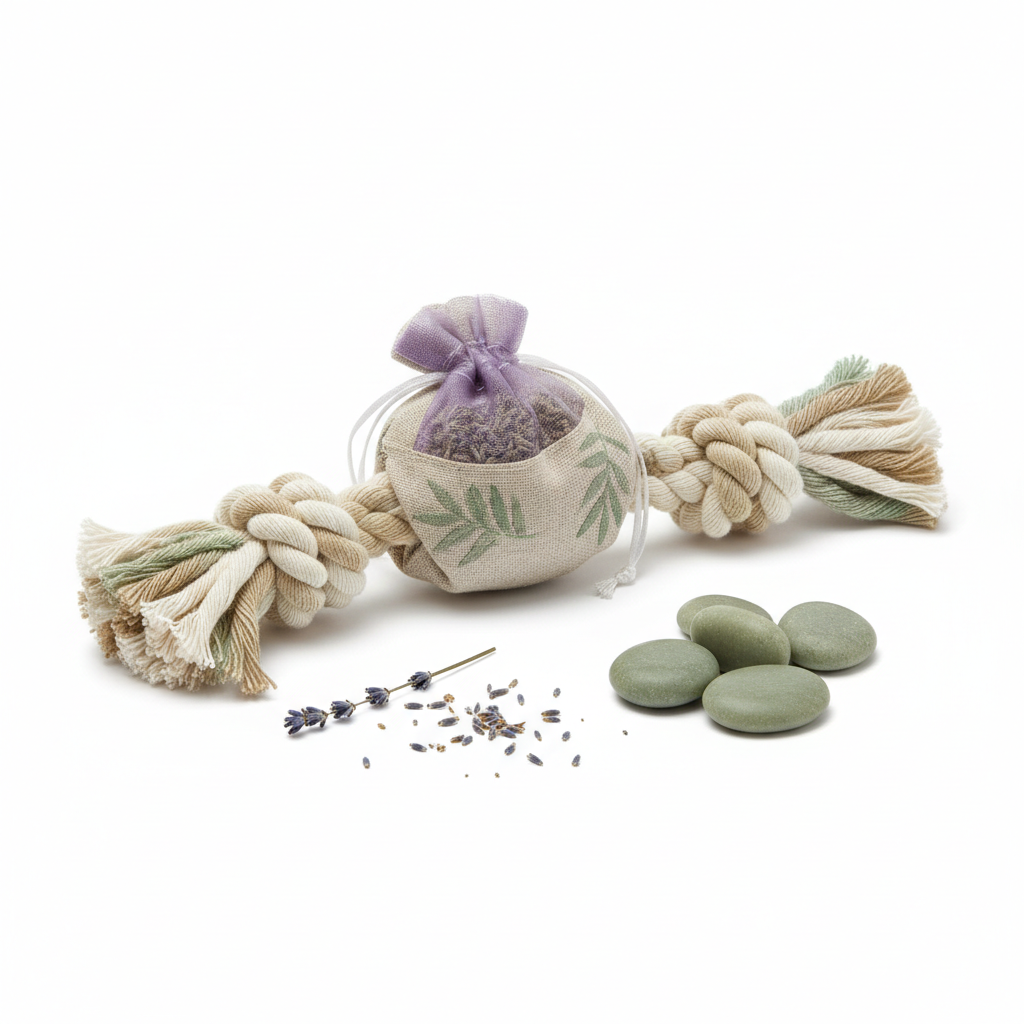 Calming aromatherapy tug toy for dogs