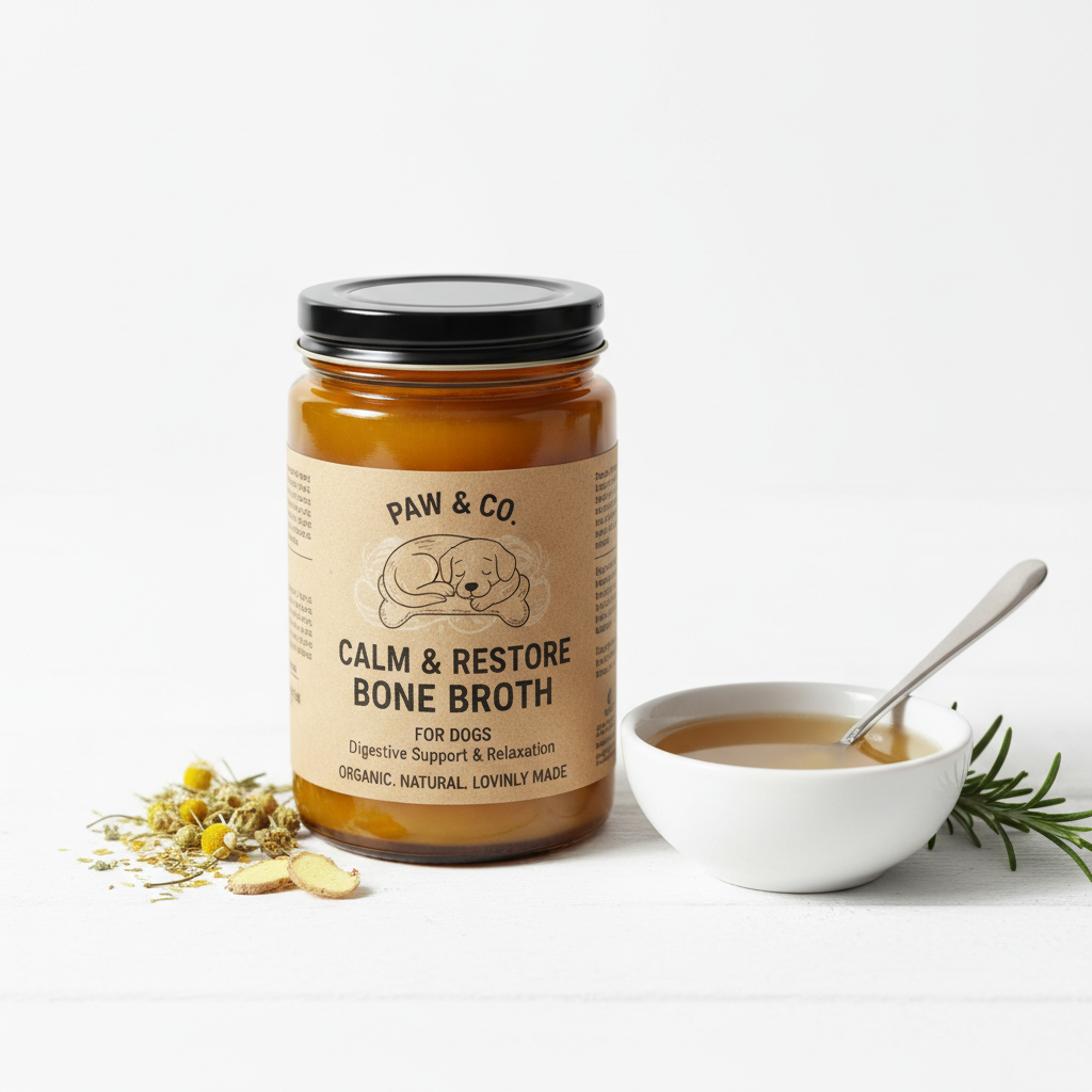 Calming bone broth for dogs