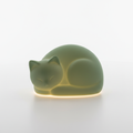 Sage green calming nightlight with soft glow for cat nighttime anxiety