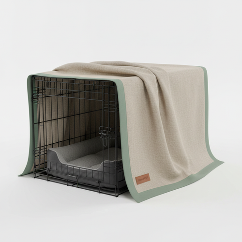 Anti-anxiety crate cover for dogs