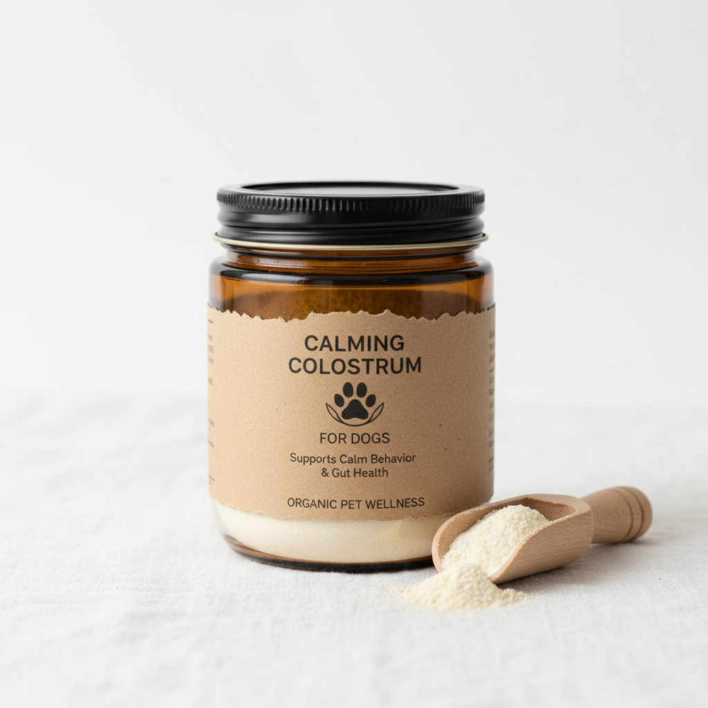 Calming colostrum powder for dogs